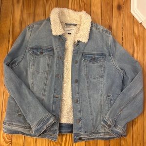 Fleece lined Jean jacket